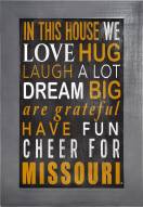 Missouri Tigers In This House 11" x 19" Framed Sign