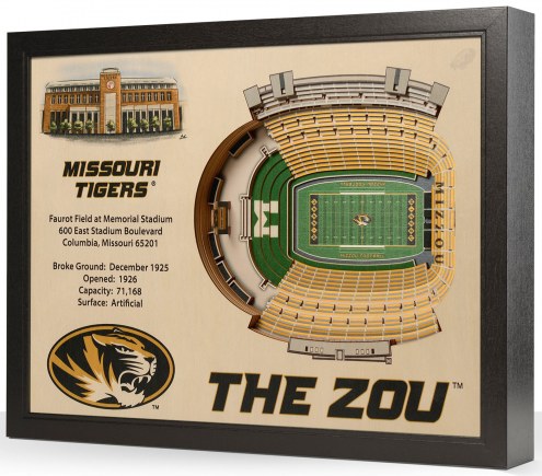 Missouri Tigers 25-Layer StadiumViews 3D Wall Art