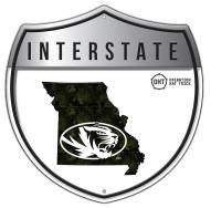 Missouri Tigers OHT Camo Metal 12" Interstate Sign
