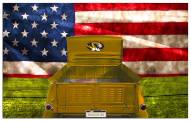 Missouri Tigers Patriotic Retro Truck 11" x 19" Sign