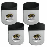 Missouri Tigers 4 Pack Chip Clip Magnet with Bottle Opener
