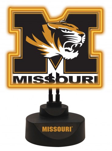 Missouri Tigers Team Logo Neon Light