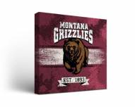 Montana Grizzlies Banner Canvas Wall Art
