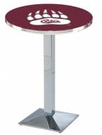 Montana Grizzlies Chrome Bar Table with Square Base