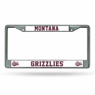 Montana Grizzlies College Chrome License Plate Frame