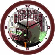 Montana Grizzlies Football Helmet Wall Clock