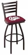 Montana Grizzlies Swivel Bar Stool with Ladder Style Back