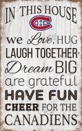 Montreal Canadiens 11" x 19" In This House Sign