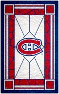 Montreal Canadiens 11" x 19" Stained Glass Sign