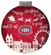 Montreal Canadiens 12" Christmas Village Wall Art