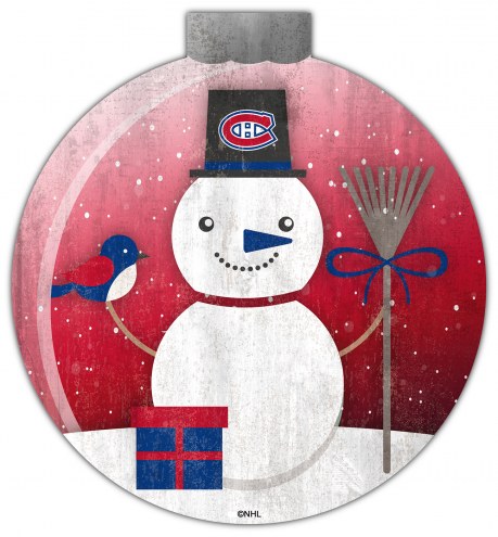 Montreal Canadiens 12&quot; Snow Globe Wall Art