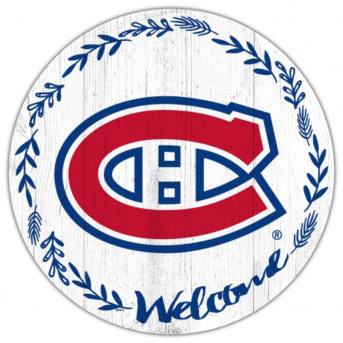 Montreal Canadiens 12&quot; Welcome Circle Sign