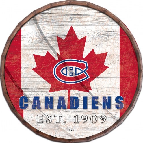 Montreal Canadiens 16&quot; Flag Barrel Top