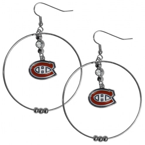 Montreal Canadiens 2&quot; Hoop Earrings