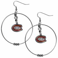 Montreal Canadiens 2" Hoop Earrings