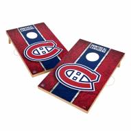 Montreal Canadiens 2' x 3' Vintage Wood Cornhole Game