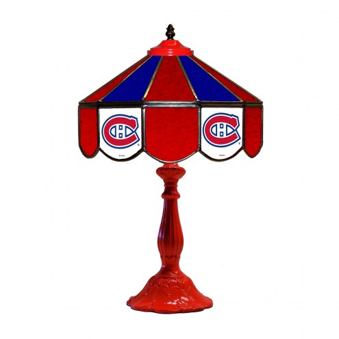 Montreal Canadiens 21&quot; Glass Table Lamp