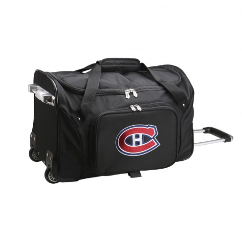 Montreal Canadiens 22&quot; Rolling Duffle Bag