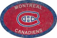 Montreal Canadiens 46" Team Color Oval Sign