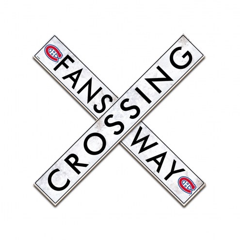 Montreal Canadiens 48&quot; Fans Way Crossing Wall Art