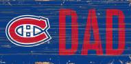 Montreal Canadiens 6" x 12" Dad Sign