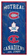 Montreal Canadiens 6" x 12" Heritage Sign