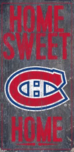 Montreal Canadiens 6&quot; x 12&quot; Home Sweet Home Sign