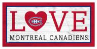 Montreal Canadiens 6" x 12" Love Sign
