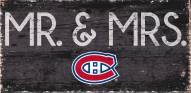 Montreal Canadiens 6" x 12" Mr. & Mrs. Sign
