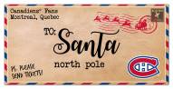 Montreal Canadiens 6" x 12" To Santa Sign