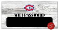 Montreal Canadiens 6" x 12" Wifi Password Sign