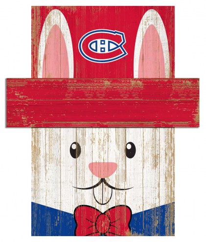 Montreal Canadiens 6&quot; x 5&quot; Easter Bunny Head