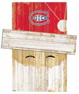Montreal Canadiens 6" x 5" Santa Head