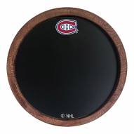 Montreal Canadiens Chalkboard ""Faux"" Barrel Top Sign