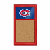 Montreal Canadiens Cork Note Board