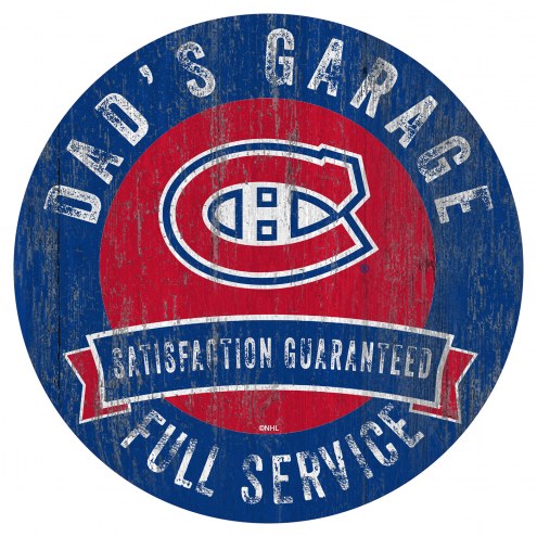 Montreal Canadiens Dad's Garage Sign