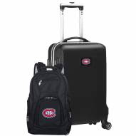 Montreal Canadiens Deluxe 2-Piece Backpack & Carry-On Set