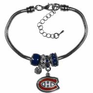 Montreal Canadiens Euro Bead Bracelet