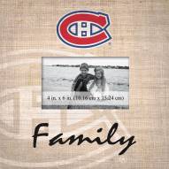 Montreal Canadiens Family Picture Frame