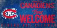 Montreal Canadiens Fans Welcome Sign