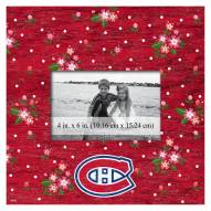 Montreal Canadiens Floral 10" x 10" Picture Frame