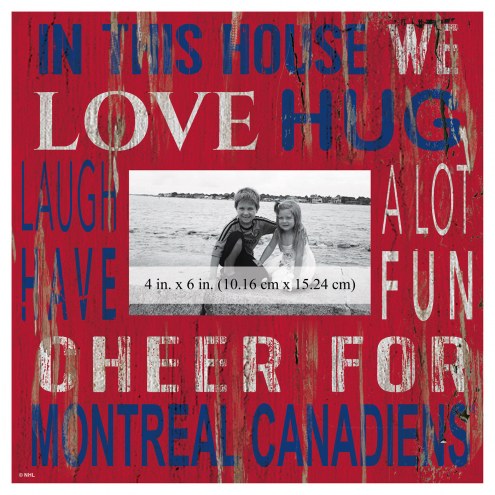 Montreal Canadiens In This House 10&quot; x 10&quot; Picture Frame