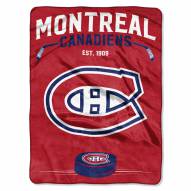 Montreal Canadiens Inspired Plush Raschel Blanket