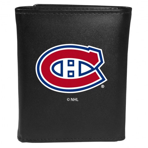 Montreal Canadiens Large Logo Leather Tri-fold Wallet