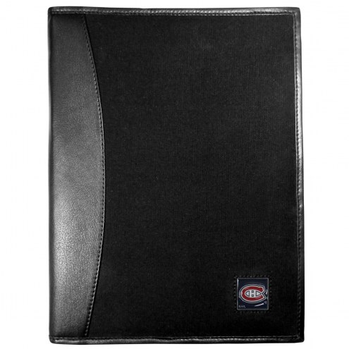 Montreal Canadiens Leather and Canvas Padfolio