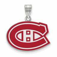 Montreal Canadiens Sterling Silver Medium Pendant