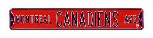 Montreal Canadiens NHL Authentic Street Sign
