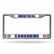 Montreal Canadiens NHL Chrome License Plate Frame