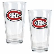 Montreal Canadiens NHL Pint Glass - Set of 2