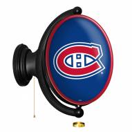 Montreal Canadiens Oval Rotating Lighted Wall Sign